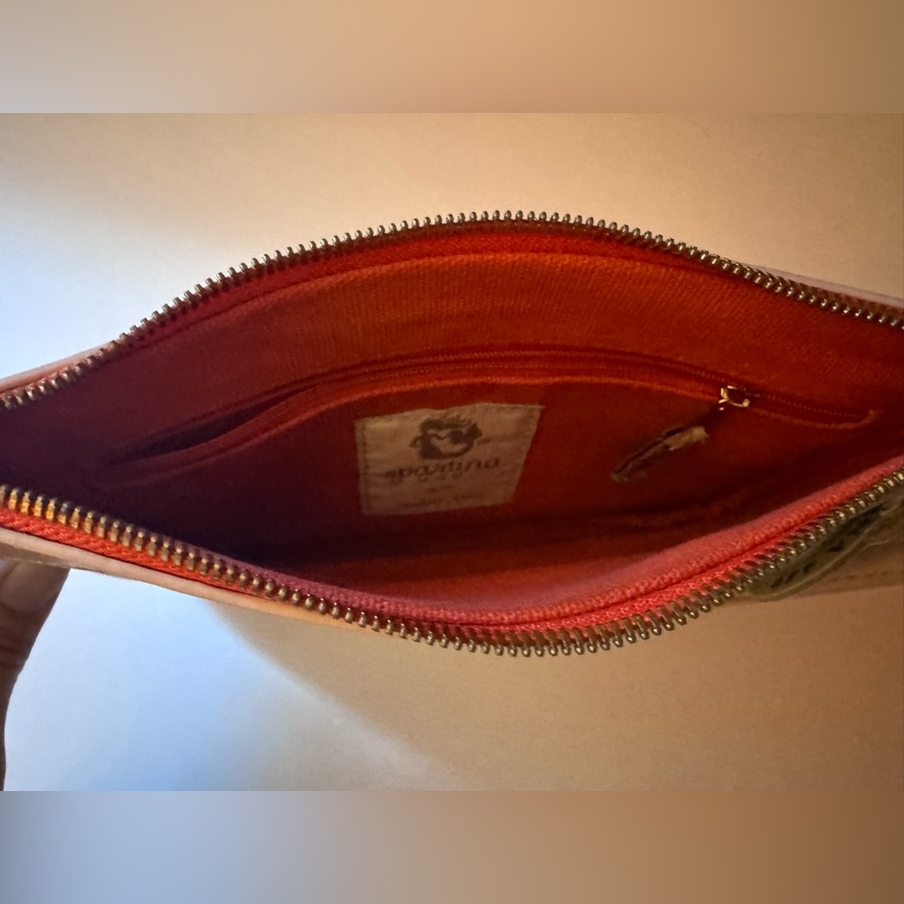 Spartina 449 Northeastern Harbors  Scout Wristlet in Cream and Tan - NWT - Picture 11 of 13